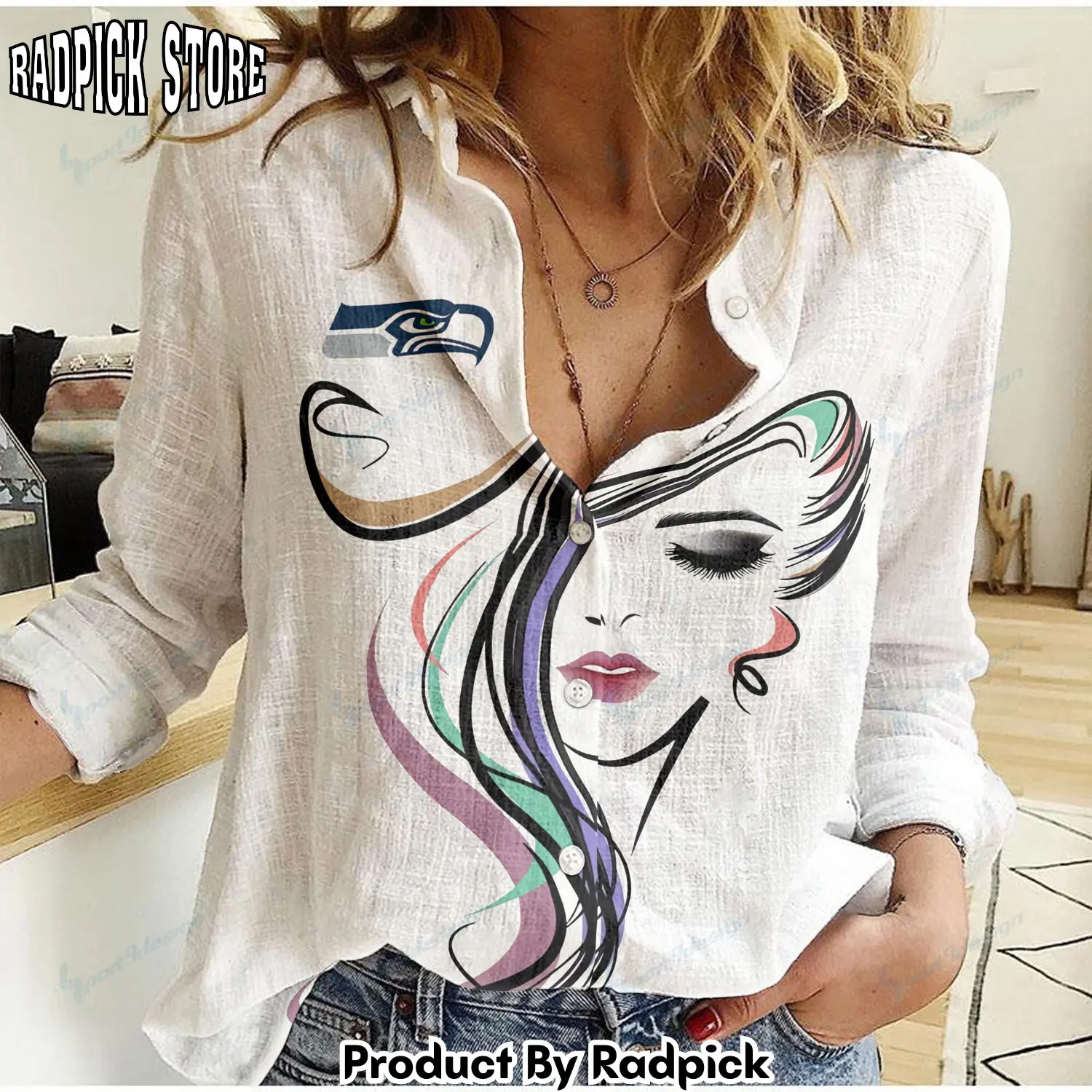 Radpick seattle seahawks woman shirt rp662152